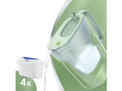 Brita Style Eco zelená filtrační konvice + 4 ks filtru FilterLogic FL-402H
