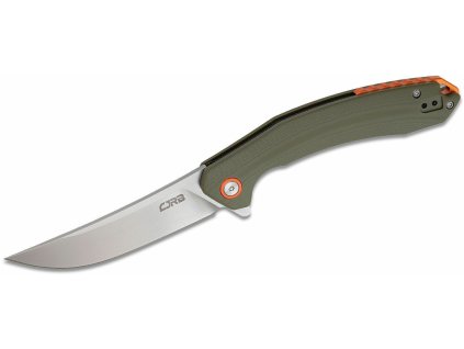 CJRB J1906-GNC Gobi vreckový nôž 8,9 cm, Stonewash, zelená, G10 (CNC textúra)