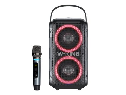 Bezdrôtový reproduktor Bluetooth W-KING T9 60 W (čierny) + mikrofon