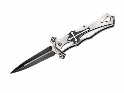 Magnum 01LG281 Crusader vreckový nôž 10 cm, čierna, hliník