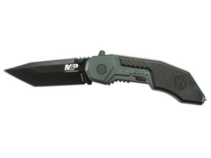 Smith and Wesson SWMP3B M&P M.A.G.I.C. vreckový nôž s asistenciou 7,6 cm, šedá, hliník, guma