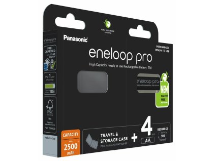 Panasonic Eneloop PRO EKO AA nabíjacie batérie 4ks (BK-3HCDEC4BE)