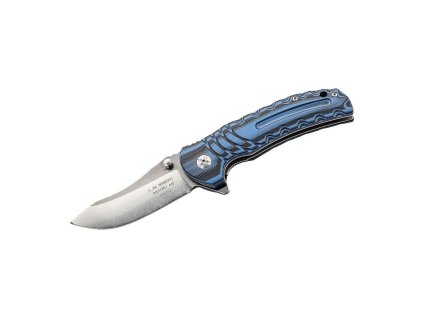 Herbertz 583212 jednoručný vreckový nôž 8,2cm, G10, modro-čierna