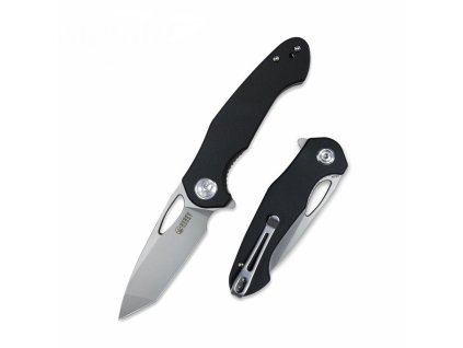 Kubey KU159C všestranný vreckový nôž 7,4 cm, čierna, G10, spona
