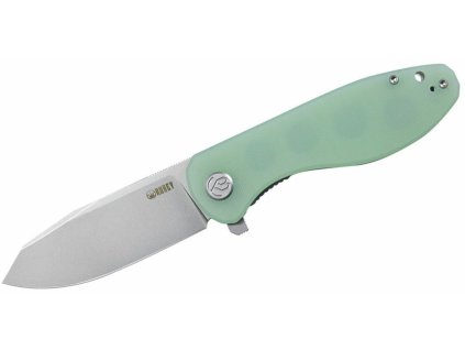 Kubey KU358C Master Chief vreckový nôž 8,7 cm, bledozelená Jade, G10, spona
