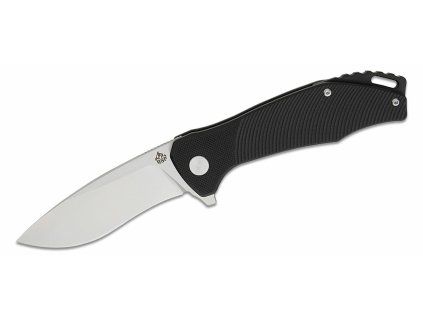 QSP Knife QS122-C1 Raven Black vreckový nôž 8,6 cm, satin, čierna, G10