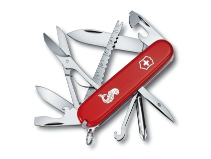 Victorinox 1.4733.72 SwissArmy FISHERMAN multifunkčný nôž 91 mm, červená, rybársky motív, 17 funkcií