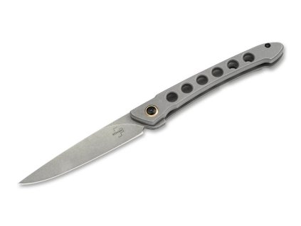 Böker Plus 01BO469 Urban Spillo Flipjoint vreckový nôž 7,6 cm, Stonewash, oceľ, spona