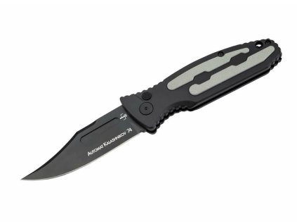 Böker Plus 01KALS136 KALASHNIKOV 74 AUTO BLACK automatický nôž 8,5 cm, celočierna, sivá, hliník, G10