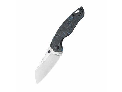 Kizer Ki4593A1 Towser K Satin vreckový nôž 8,6 cm, modro-čierna, FAT Carbon (uhlíkové vlákno)