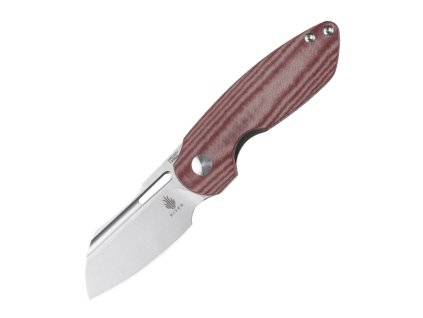 Kizer V3569A2 OCTOBER Red vreckový nôž 7,4 cm, Stonewash,červená, Micarta