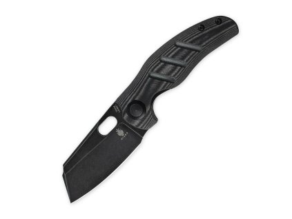 Kizer V4488C1 C01C Sheepdog Black vreckový nôž 8,3 cm, celočierna, Micarta