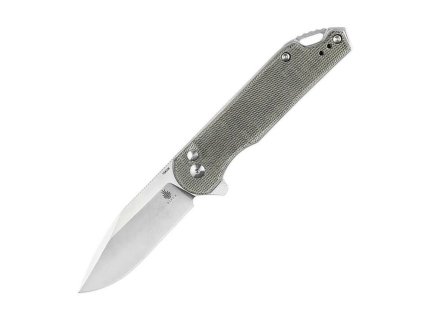 Kizer V4549C1 Assassin(XL) Green vreckový nôž 8,7 cm, Stonewash, zelená, Micarta