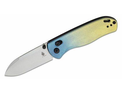 Kizer Ki3619A3 Drop Bear vreckový nôž 7,6 cm, viacfarebný titán, spona