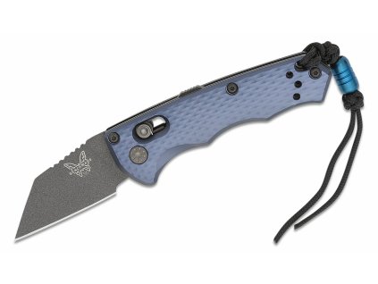 Benchmade 2950BK PARTIAL IMMUNITY Crater Blue malý vreckový nôž 5 cm, čierna, modrá, hliník