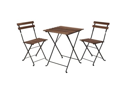 ProGarden Bistro súprava 3 ks čierna