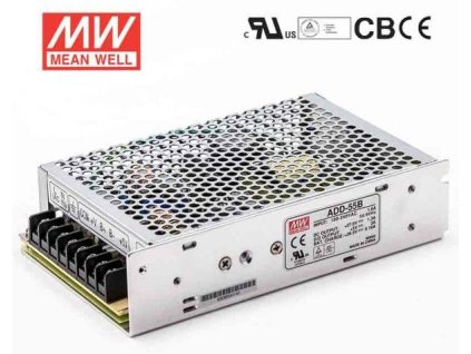 MEANWELL - ADD-55A - Priemyselný napájací zdroj 13,8/13,4V 55W so zálohovacou funkciou