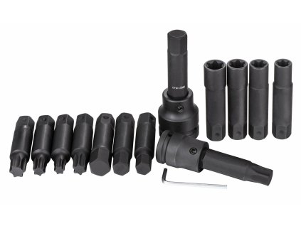 Rázové hlavice TORX, TORX-E, Imbus, velikosti 3/4" a 1" QUATROS