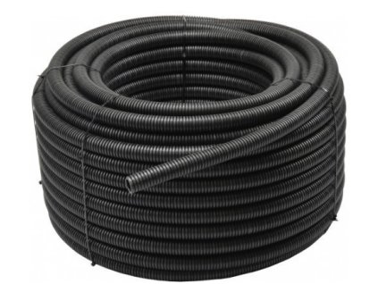 Rúrka ohybná inštalačná RKGS 25/19mm flexibilná samozhášavá 750N PVC UV čierna 25m