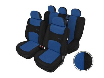 Autopotahy SPORT LINE+ Standard, modročerné - záruka 3 roky SIXTOL