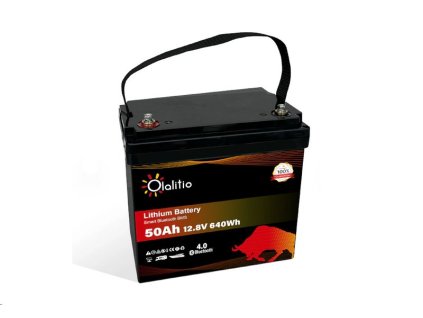 Baterie LiFePO4 12,8V 50Ah Olalitio Smart BMS s Bluetooth