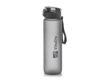 Fľaša G21 na pitie, 1000 ml, sivá-zmrznutá