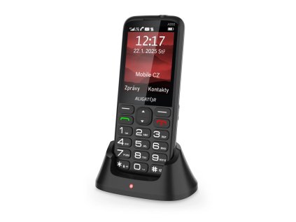 ALIGATOR A930 GPS Senior čierny +st.nab.