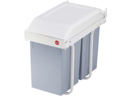 Hailo Odpadkový kôš Multi-Box Duo do kuchynskej skrinky L 2x14 l krémový 3659-001