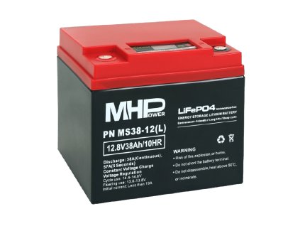 Baterie LiFePO4 12,8V 38Ah MHPower MS38-12(L) LC1-M6