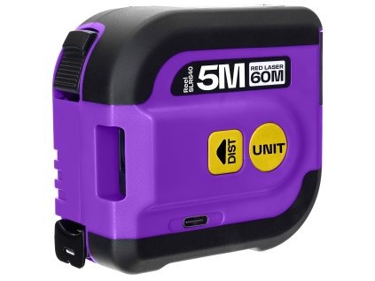 Laserový svinovací metr Ermenrich Reel SLR640 Fialový