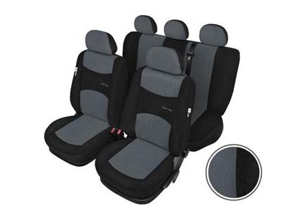 Autopotahy SPORT LINE+ Standard, šedočerné - záruka 3 roky SIXTOL