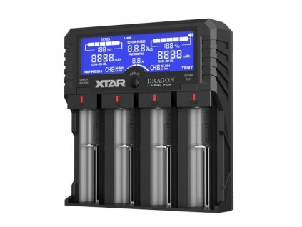 Nabíjačka akumulátorov 4x Li-ion/Ni-MH LCD XTAR VP4L Plus Dragon