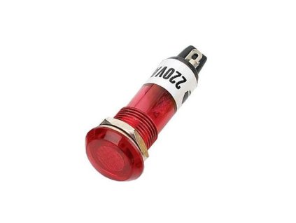 kontrolka gulata 230v s tlejivkou cervena do otvoru 10mm hadex