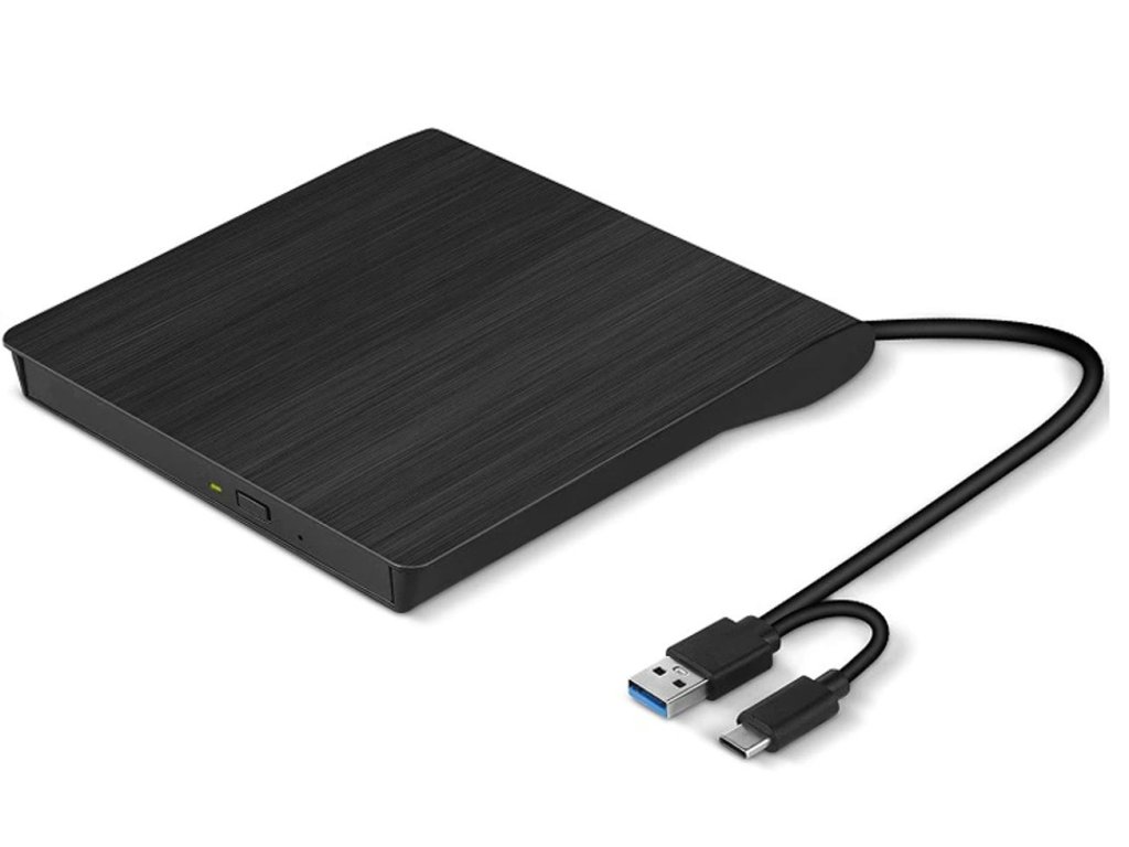 Externá DVD napaľovačka C-tech DVD-USB-AC, USB 2.0, USB A/Type C DVD-USB-AC