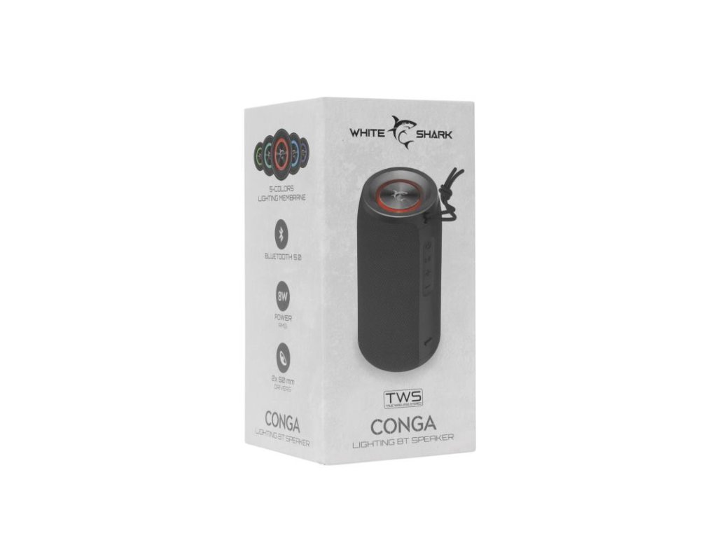 WHITE SHARK GBT-808 , BT Reproduktor 10W, TWS GBT-808 CONGA