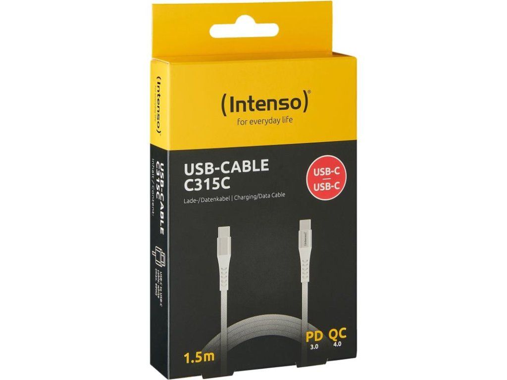 INTENSO C315C, Kábel Type C-TypeC, 1,5m, biely 7901002