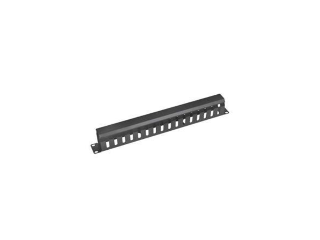 Vyvaz.panel 19''1U kov Lišta Priechodný čierny 65mm hl 9659