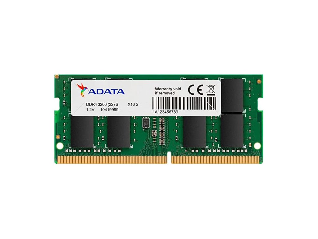 Adata/SO-DIMM DDR4/8GB/3200MHz/CL22/1x8GB AD4S32008G22-SGN