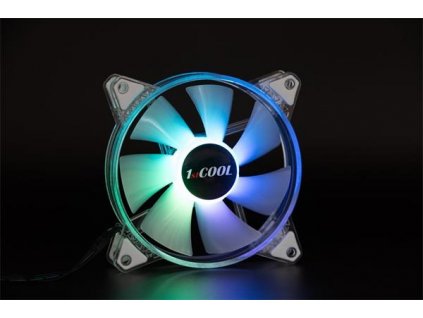 1stCOOL AURA EVO ARGB PWM Crystal 120mm transparentný ventilátor F12-AURA-EVO-CR