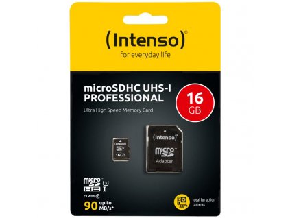 INTENSO Micro SDHC karta 16GB Class10, UHS-1 PRO 3433470