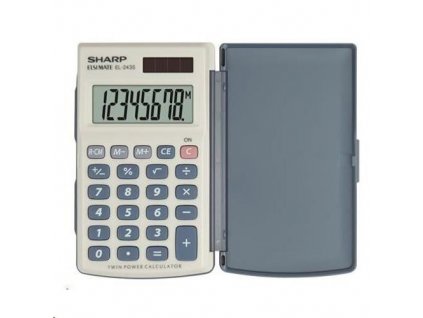 SHARP kalkulačka - EL243S - šedo-modrá SH-EL243S