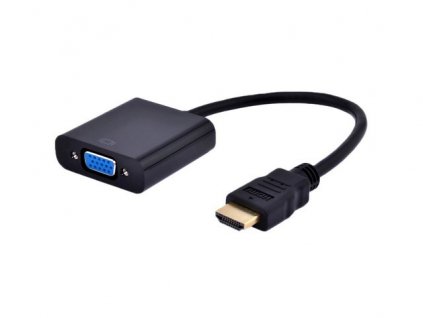 Gembird Adapter HDMI-A - VGA (M/F), černý A-HDMI-VGA-04