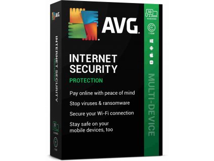 _Nový AVG Internet Security (viac zariadení, max. 10 pripojených počítačov ) počas 1 roka isd.10.12m