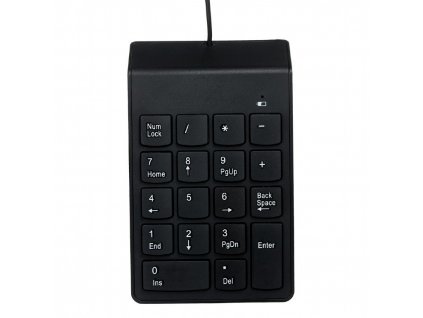 GEMBIRD numerická klávesnice KPD-U-03, USB, černá KPD-U-03