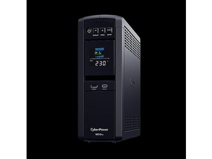 CyberPower PFC SineWave LCD GP UPS 1600VA/1000W, Schuko zásuvky CP1600EPFCLCD