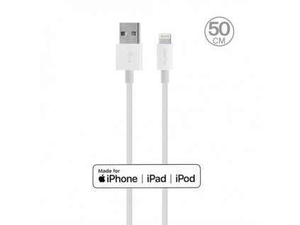 Puro kábel Plain Cable USB-A to Lightning 0.5m - White CAPLT05MTWHI