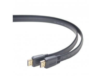 Gembird plochý kábel HDMI-HDMI 2.0, zlac., 1,8m CC-HDMI4F-6