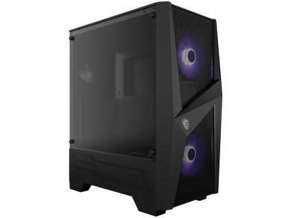 MSI skříň MAG FORGE 100M/ bez zdroje/ levé temperované sklo/ 2x 120 mm RGB fan/ 2x USB3.0/ 1x 120 mm fan/ černá 306-7G03M21-809