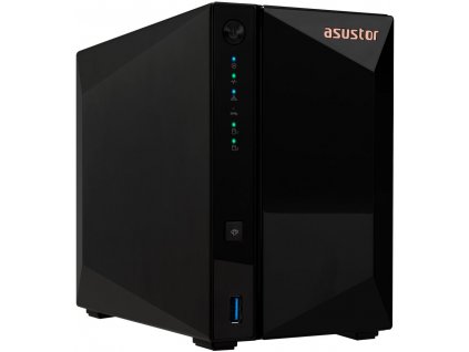 Asustor NAS AS3302T / 2x 3,5" SATA III/ Realtek RTD1296 1,4GHz/ 2GB/ 1x 2,5GbE/ 3x USB 3.2 Gen 1 AS3302T