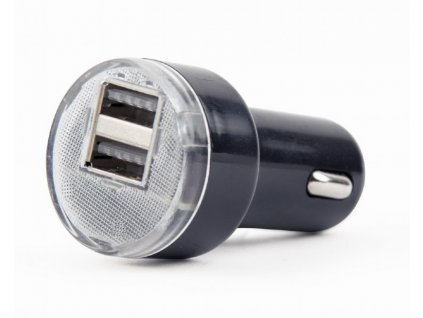 Gembird 2x USB nabíječka do auta 2,1A, černá EG-U2C2A-CAR-02